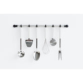 Ladle for vegetables Dimensions:
 Height: 29.2 cm
 Length: 5.5 cm
 Width: 6.5 cm